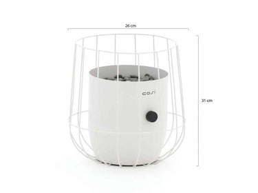 Cosi Fires - Cosiscoop Basket Gaslantaarn wit