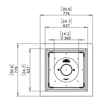 EcoSmart Fire - Base 30 beton vuurtafel