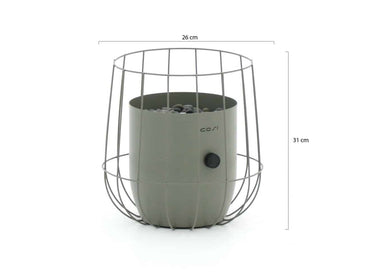 Cosi Fires – Cosiscoop Basket Gaslantaarn olijfgroen