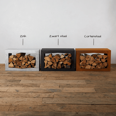 GardenmaxX - Woodbox Houtopslag van Cortenstaal