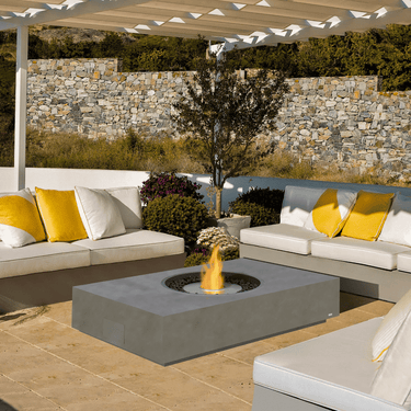 EcoSmart Fire - Martini 50 teak vuurtafel