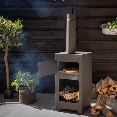Pizza oven + Terraskachel zwart