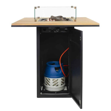 Cosi Fires - Vuurtafel Cosiloft Bartafel Black / Teak