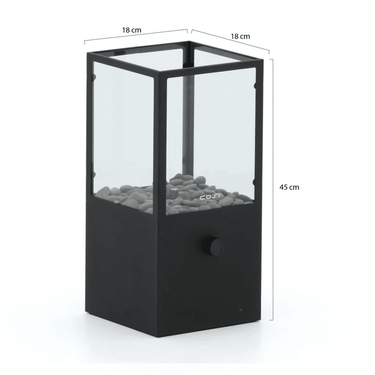 Cosi Fires - Cosiscoop Dome Gaslantaarn Zwart