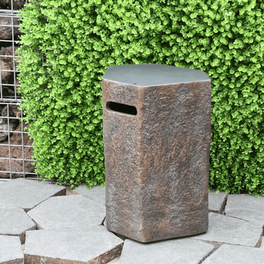 Elementi - Gasfles cover basalt natuursteenlook