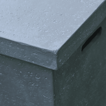 Elementi - Gasfles cover betonlook vierkant