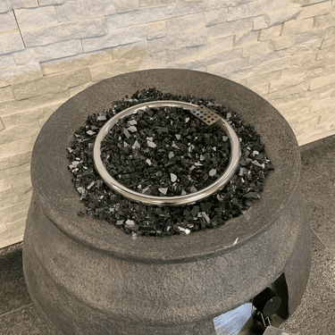 Elementi - gebroken glas zwart 10 kg