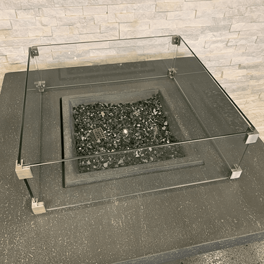 Elementi - brandwerend windscherm vierkant 56 cm