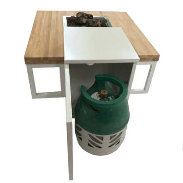 Enjoyfires - Vuurtafel Ambiance wit-zwart