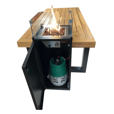 Enjoyfires - Vuurtafel teakhout 260 cm