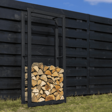 Esschert Design - Houtopslag set zwart L - 2 stuks