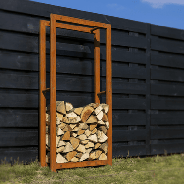 Esschert Design - Houtopslag set roest L - 2 stuks