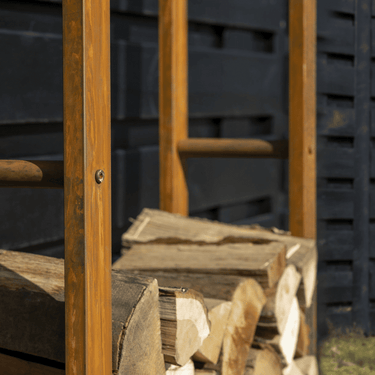 Esschert Design - Houtopslag set roest L - 2 stuks