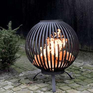 Vuurkorf Vuurbal Strepen Zwart - Esschert Design