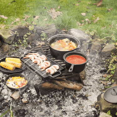5 Delig Kampvuurkookset - Dutch Oven - Esschert Design