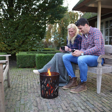 Zweedse fakkel Vuurkorf roest - Esschert Design
