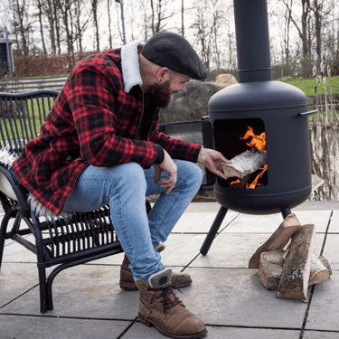 Goodlife - RVS Buitenkachel Kos Zwart