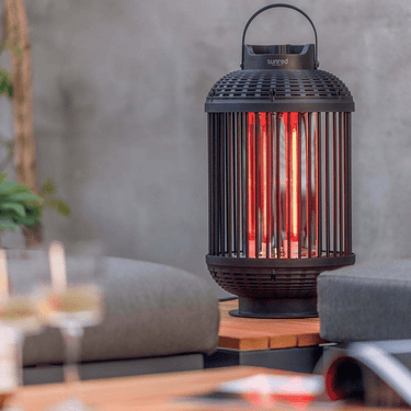 Sunred - Heater Indox Dark Tabel Zwart 1200 Watt