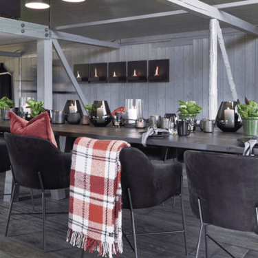 Square 180 Steel Black - Tenderflame
