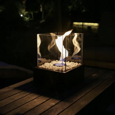 Rechthoekige bio ethanol tafelhaard - Esschert Design