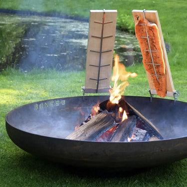 BonFeu - Broiling Board met houder (vis rookplankje)