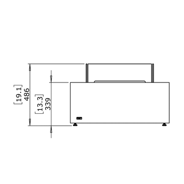 EcoSmart Fire - Base 30 teak vuurtafel