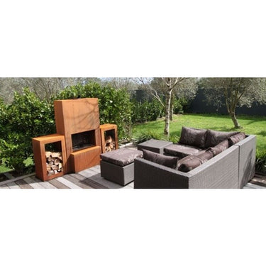 GardenmaxX - Woodbox Houtopslag van Cortenstaal