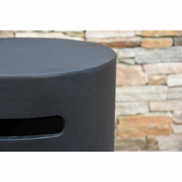 Elementi - Kleine gasfles cover betonlook zwart