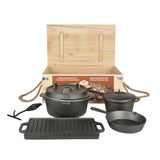 7 Delig Kampvuurkookset - Dutch Oven - Esschert Design
