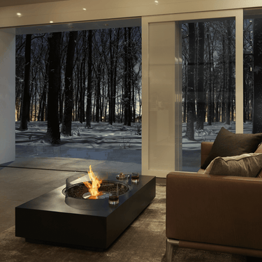 EcoSmart Fire - Martini 50 teak vuurtafel
