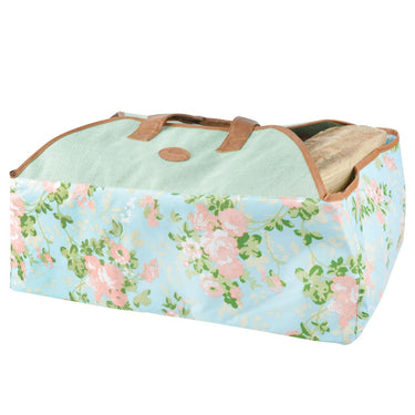 Esschert Design - Haardhouttas met rozenprint