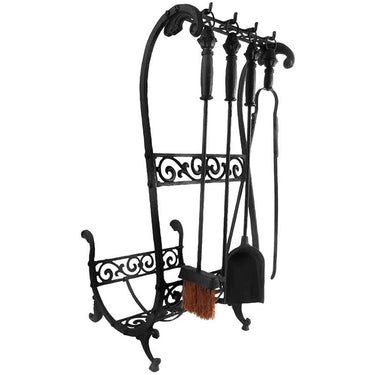 Esschert Design - Tuinhaardset met houtblok houder