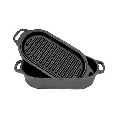 Oven Skillet 1 liter ovaal - Valhal Outdoor