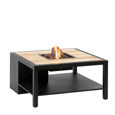 Cosi Fires - Vuurtafel Cosiflow Square Black / Teak (100 cm)