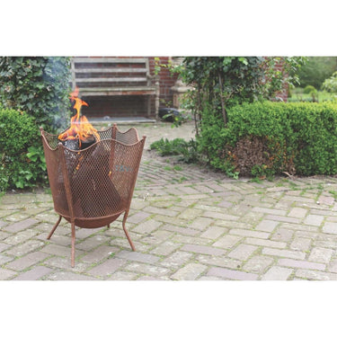 Esschert Design - Vuurkorf met gaas roest