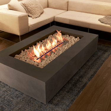 EcoSmart Fire - Wharf 65 teak vuurtafel